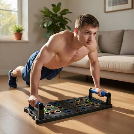 Foldable Push-Up Board – Multi-Angle Home Workout Trainer
