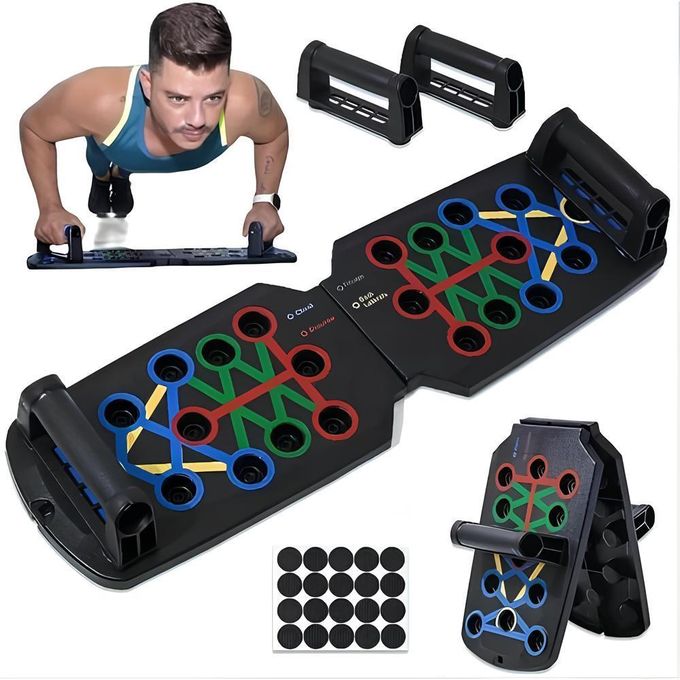 Foldable Push-Up Board – Multi-Angle Home Workout Trainer