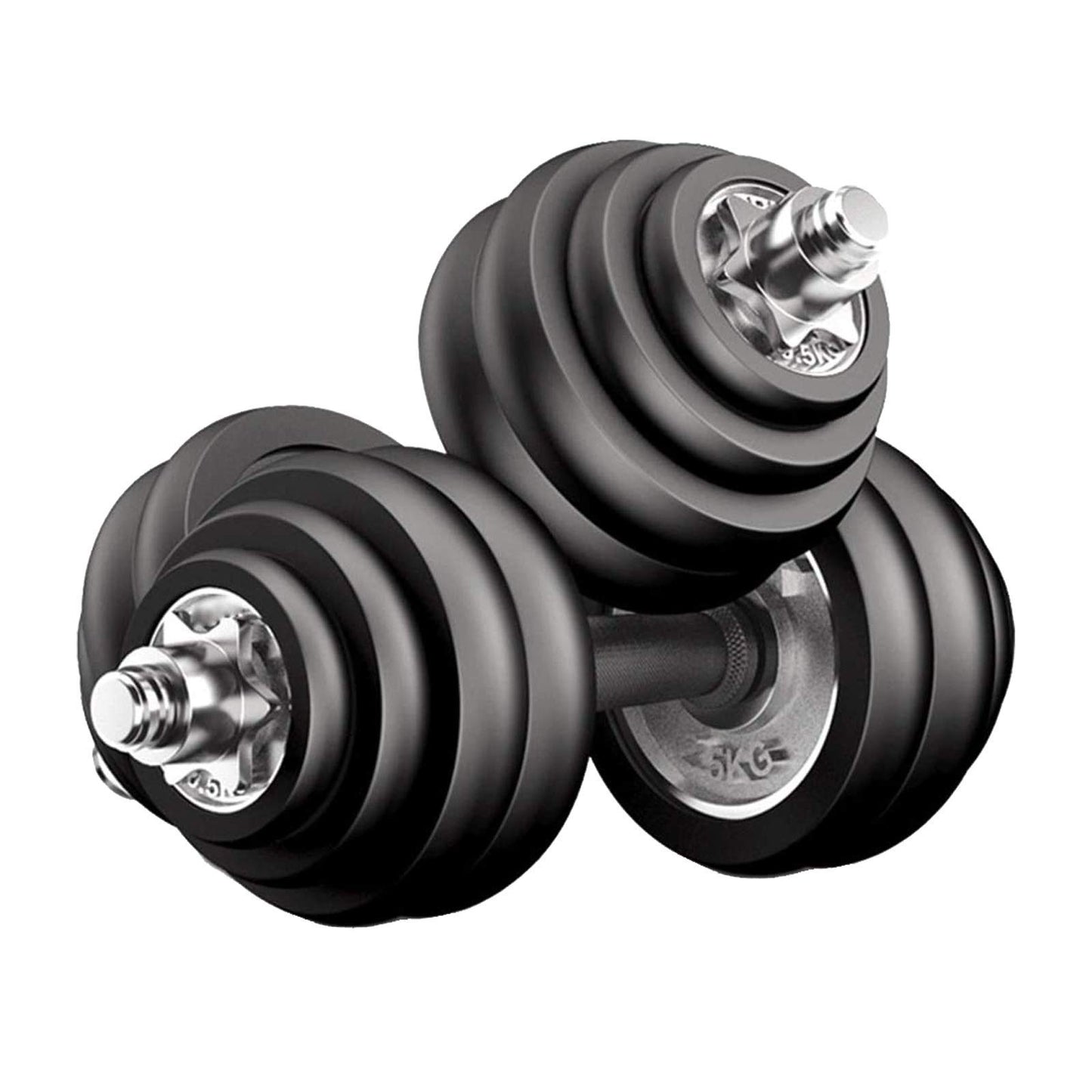 Adjustable Dumbbell Pair – Space-Saving 2–24 kg Set