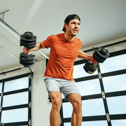 Adjustable Dumbbell Pair – Space-Saving 2–24 kg Set