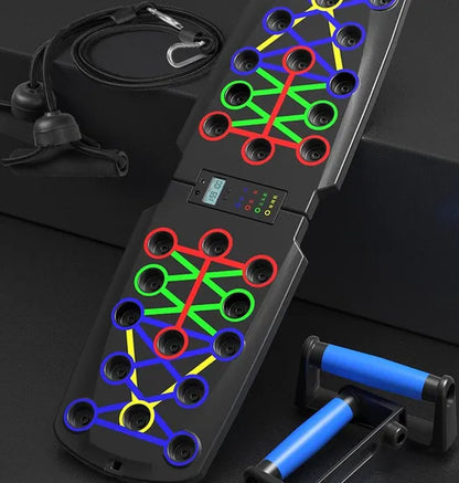 Foldable Push-Up Board – Multi-Angle Home Workout Trainer