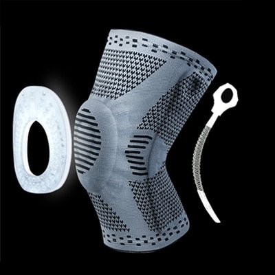 Knee Patella Protector Brace Silicone Spring Knee Pad - FitShock