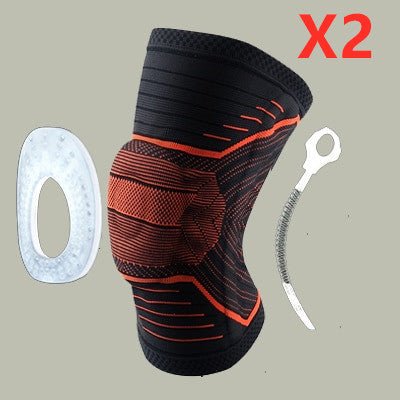 Knee Patella Protector Brace Silicone Spring Knee Pad - FitShock