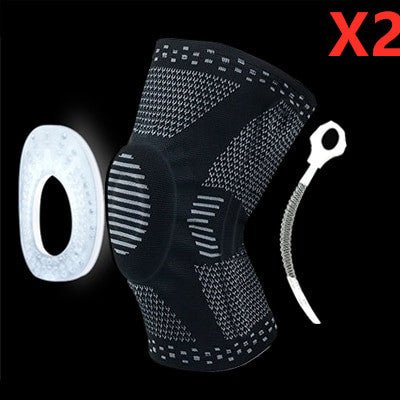 Knee Patella Protector Brace Silicone Spring Knee Pad - FitShock