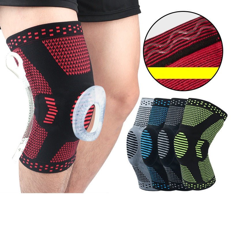 Knee Patella Protector Brace Silicone Spring Knee Pad - FitShock