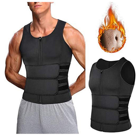 Sauna Waist Trainer Vest with Double Compression - FitShock