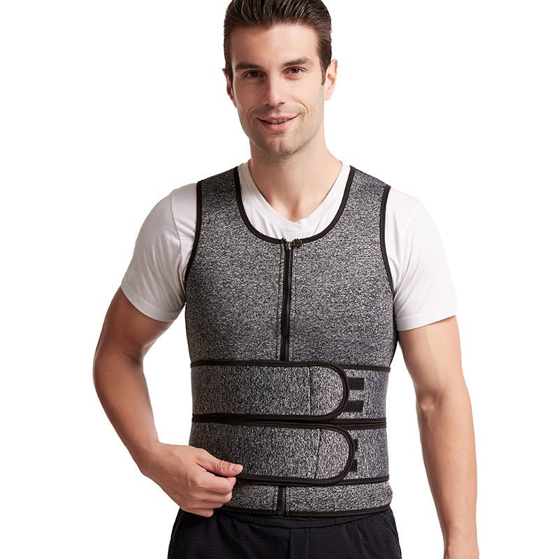 Sauna Waist Trainer Vest with Double Compression - FitShock